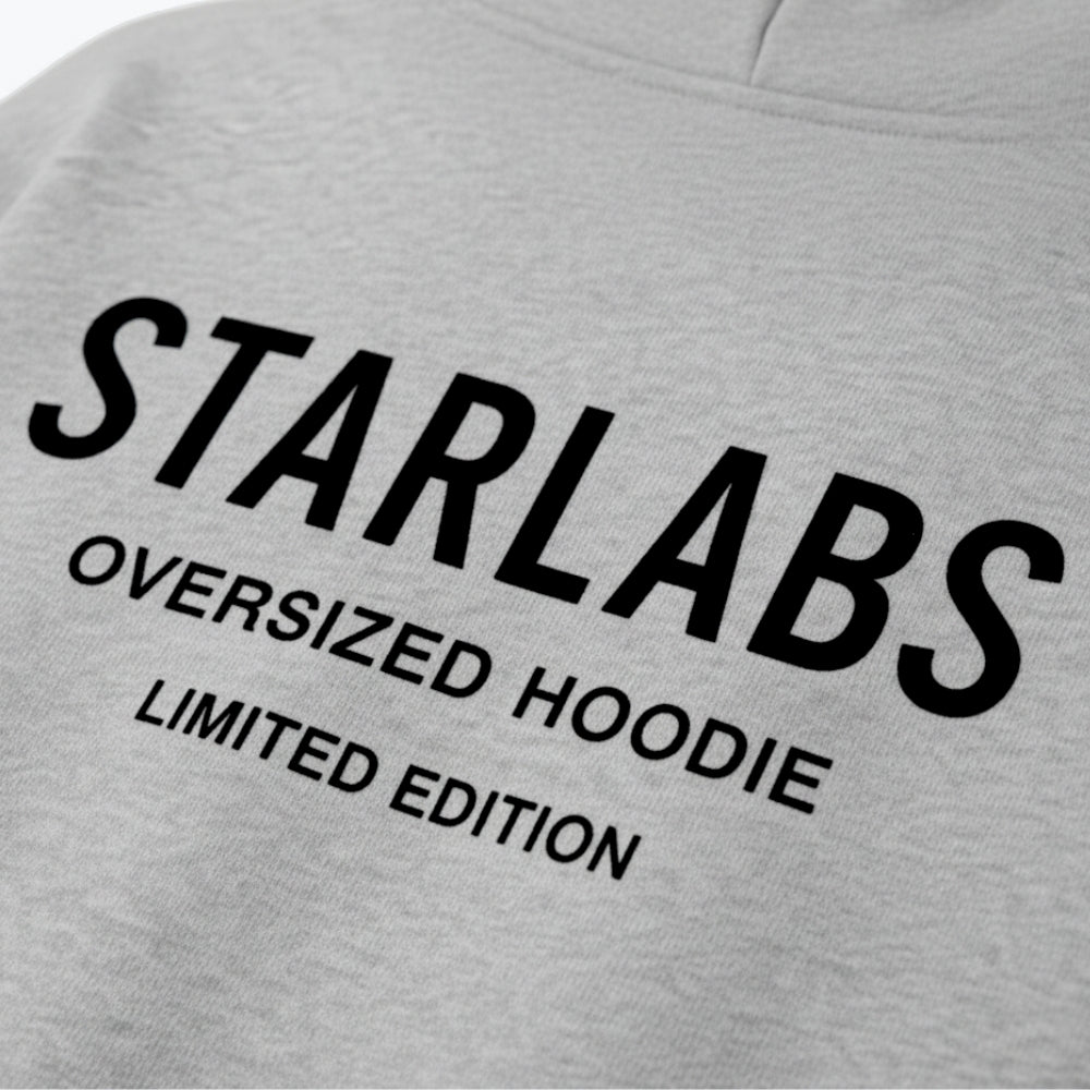 STARLABS OVERSIZED HOODIE GRIS (Sweat à capuche unisexe)